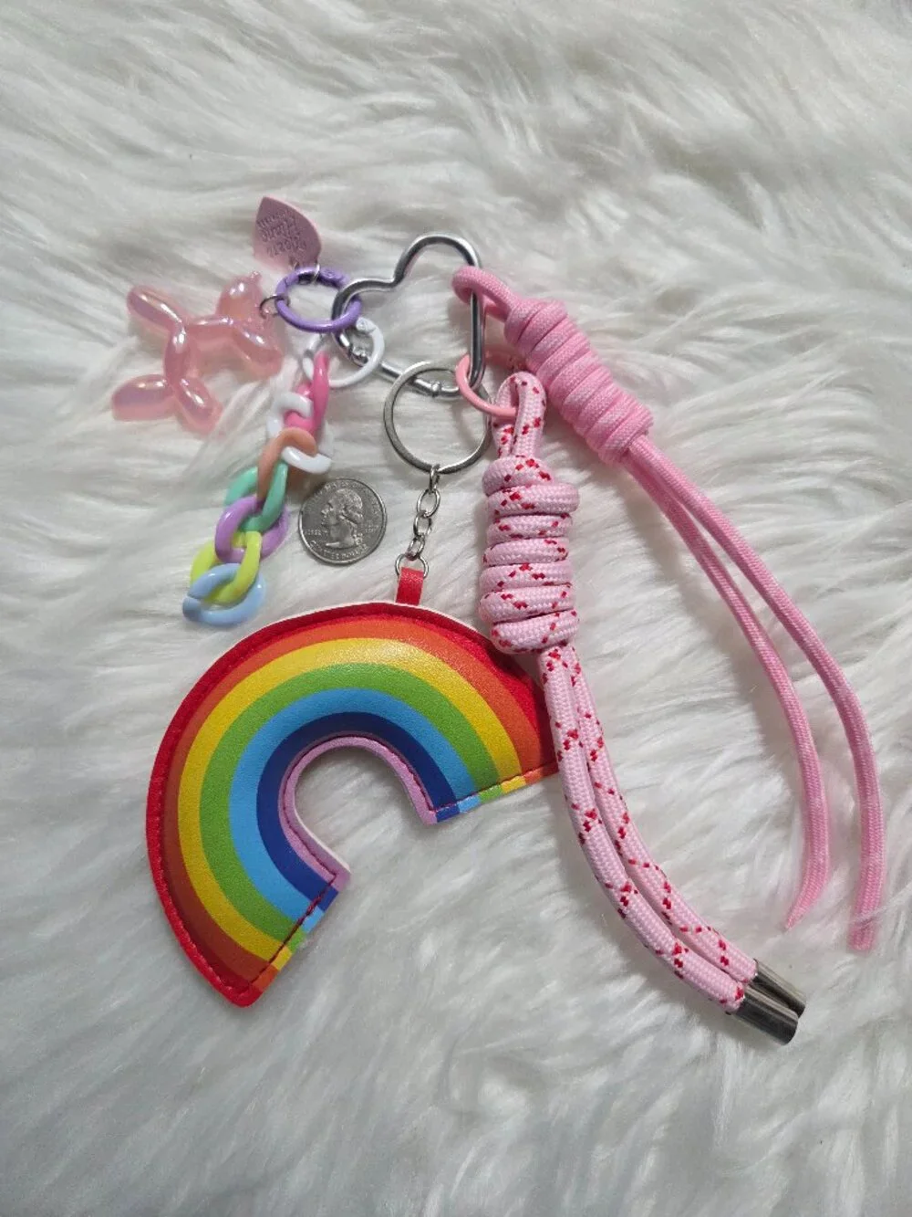 Rainbow Design Keychain